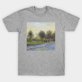 Vincent Van Gogh- Lane in Voyer d'Argenson Park at Asnieres T-Shirt